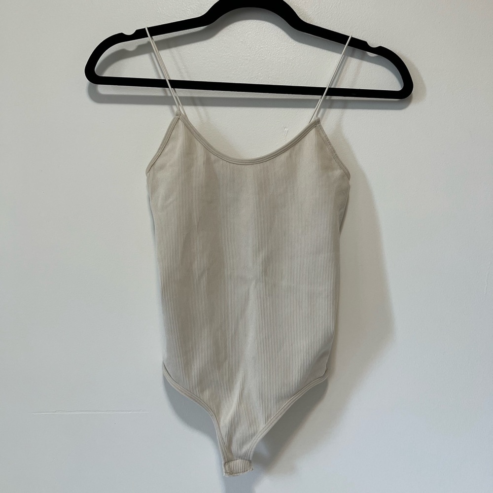 Beige Forever 21 bodysuit